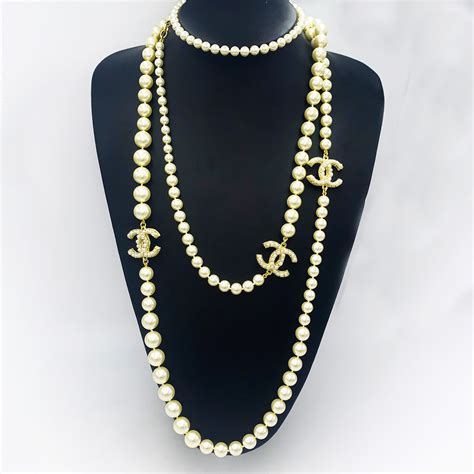 chanel pearls necklace price|chanel pearl necklace price list.